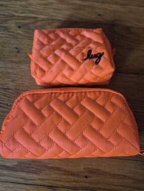 Lug Bobsled Eyeglass Case & Small Pouch In Orange